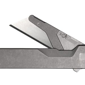 TiRant® ULTRA Utility Knife W/HotSwap™ Blade Replacements (Stonewashed 6AL-4V Titanium)