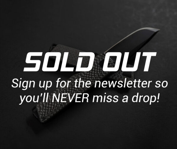 (SOLD OUT) CARBON FIBER DROP — AVAIR M390 Framelock Folding Knife (Jet-Black PVD 6AL-4V Titanium)