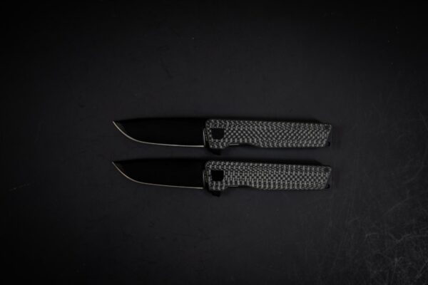 (SOLD OUT) CARBON FIBER DROP — AVAIR M390 Framelock Folding Knife (Jet-Black PVD 6AL-4V Titanium) - Image 6