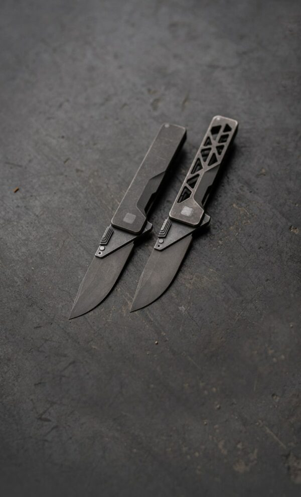 TiRant ULTRA HotSwap™ Drop Point Blade Replacement — 5-Pack FLASH DEAL (Stonewashed OR Jet-Black) - Image 4
