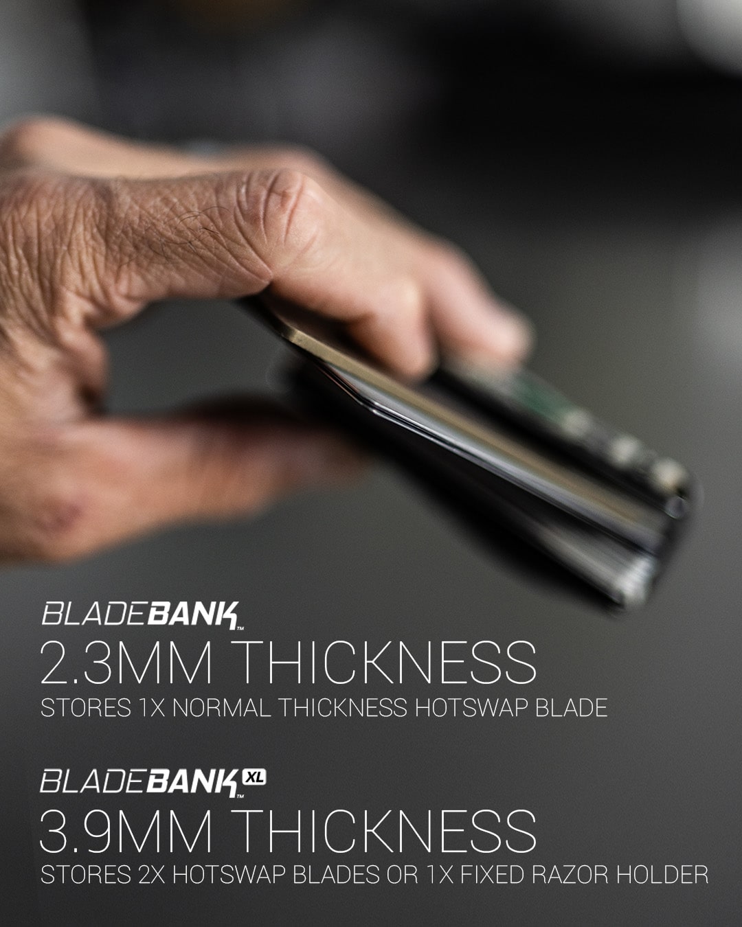BladeBank™ — Blade Holder For TiRant ULTRA HotSwap™ Blades In Credit Card Format (Plastic 3D Printed & USA MADE) - Image 6