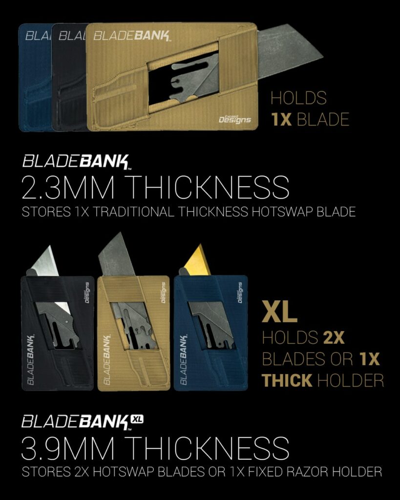 Formffactor Blade Card BladeBank™ — Blade Holder For TiRant ULTRA HotSwap™ Blades In Credit ...
