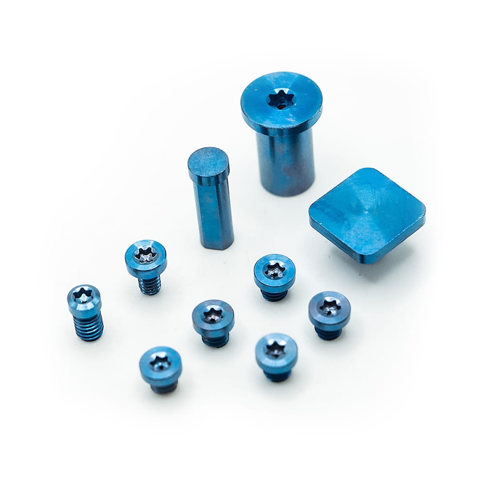 TiRant ULTRA Spare Titanium Anodized 10-Piece Screw & Hardware Kit (Blue / Gold / Bronze) - Image 2