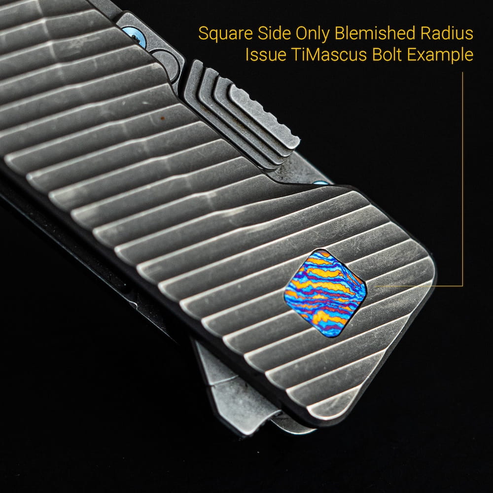 Blemished Radius TiMascus / MokuTi Pivot Cap Screw ONLY (100% Unique — Works With TiRant RAZOR V3/ULTRA) - Image 2