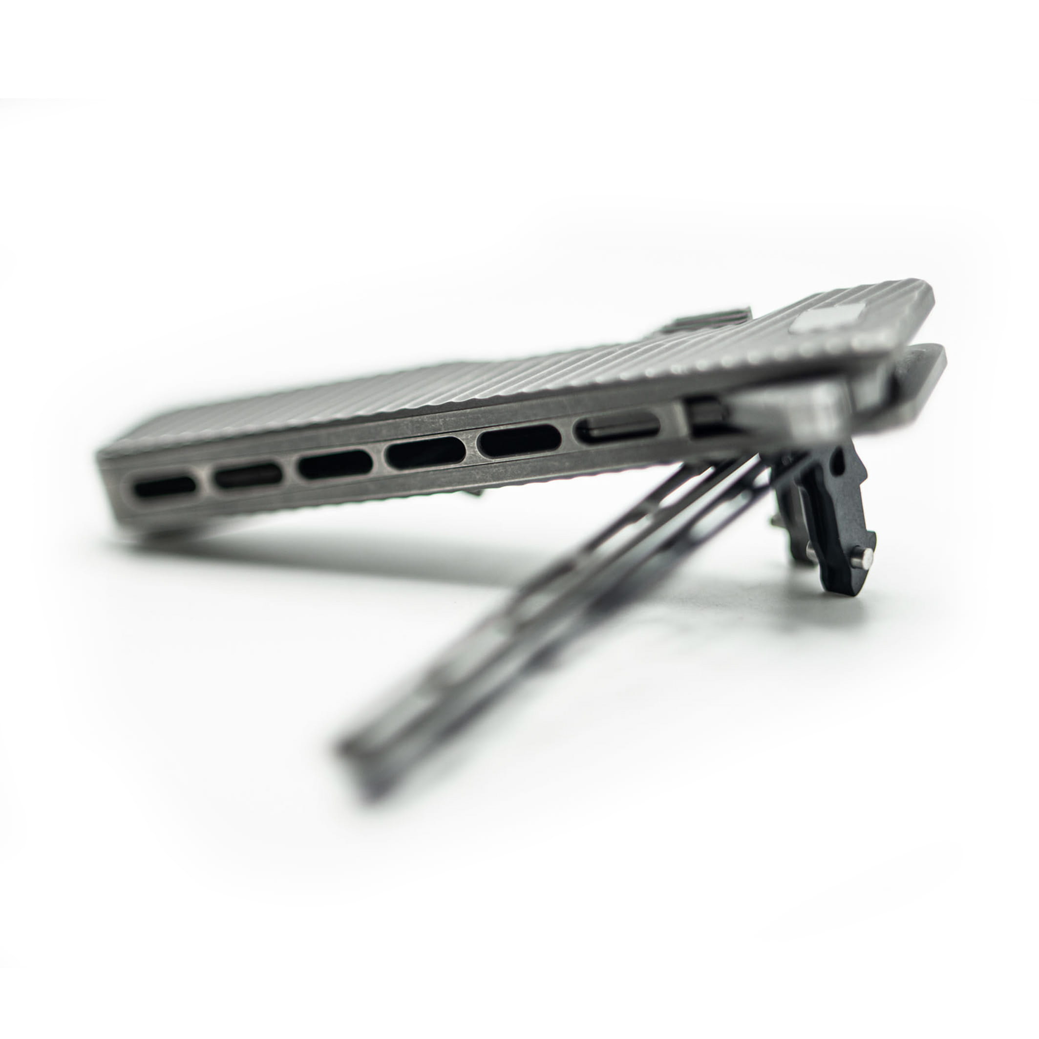 TiRant ULTRA Full-Length SKELETON MILLED 'Integral-Like' Back Spacer (Jet Black 6AL-4V Titanium) - Image 5