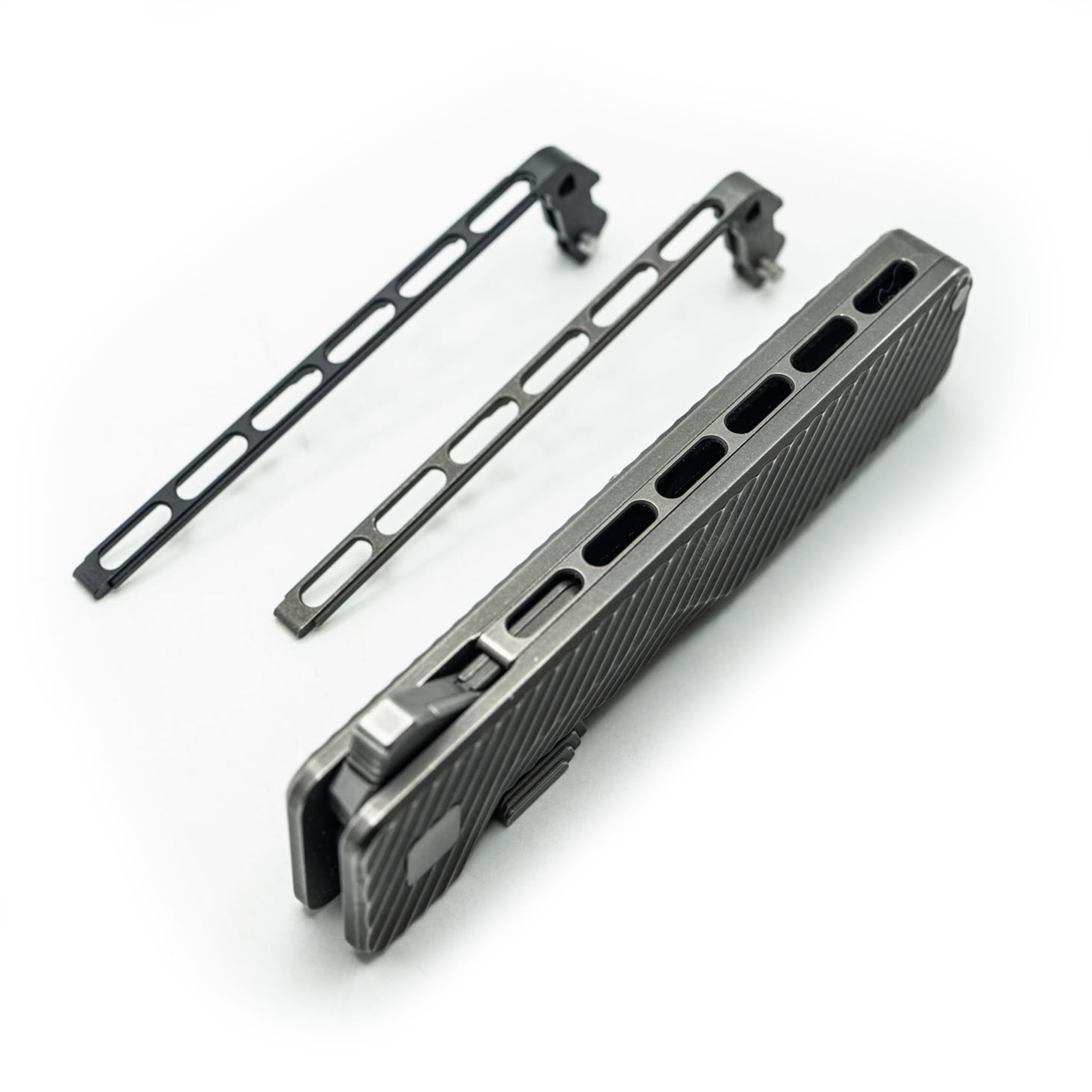TiRant ULTRA Full-Length SKELETON MILLED 'Integral-Like' Back Spacer (Jet Black 6AL-4V Titanium) - Image 7