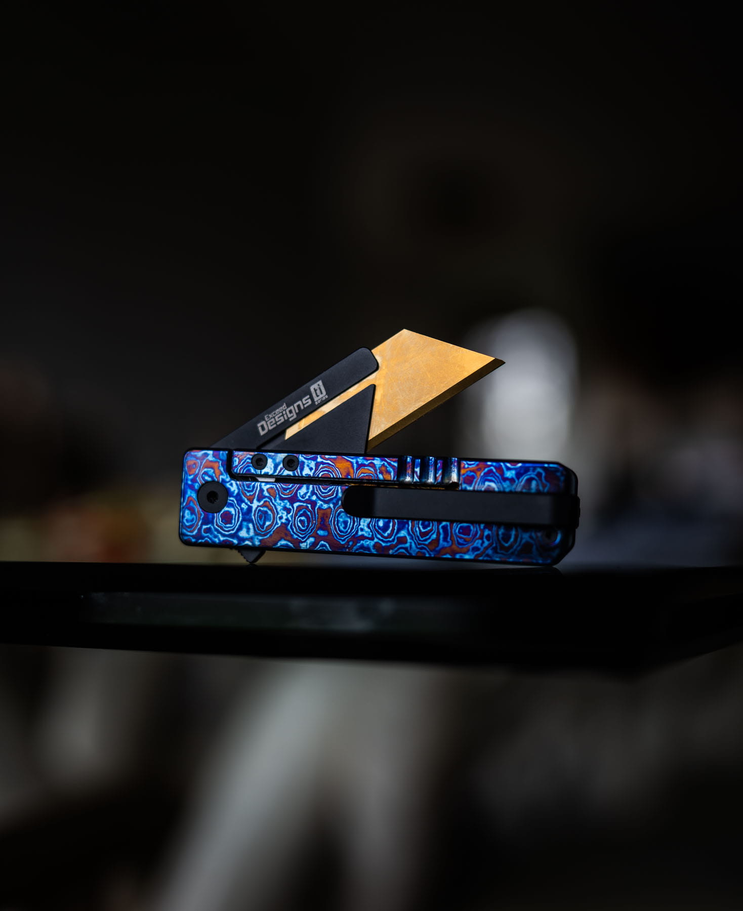 (SOLD OUT) TiRant® RAZOR V3 Utility Knife (Multi-Layered Forged Titanium) TiMascus Edition (LIMITED DROP MARCH 22, 2026 @ 12:00 PM PST) - Image 6