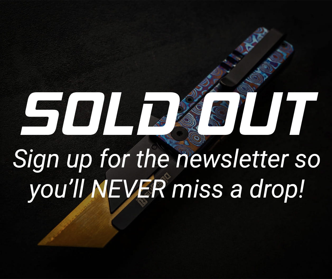(SOLD OUT) TiRant® RAZOR V3 Utility Knife (Multi-Layered Forged Titanium) TiMascus Edition (LIMITED DROP MARCH 22, 2026 @ 12:00 PM PST)