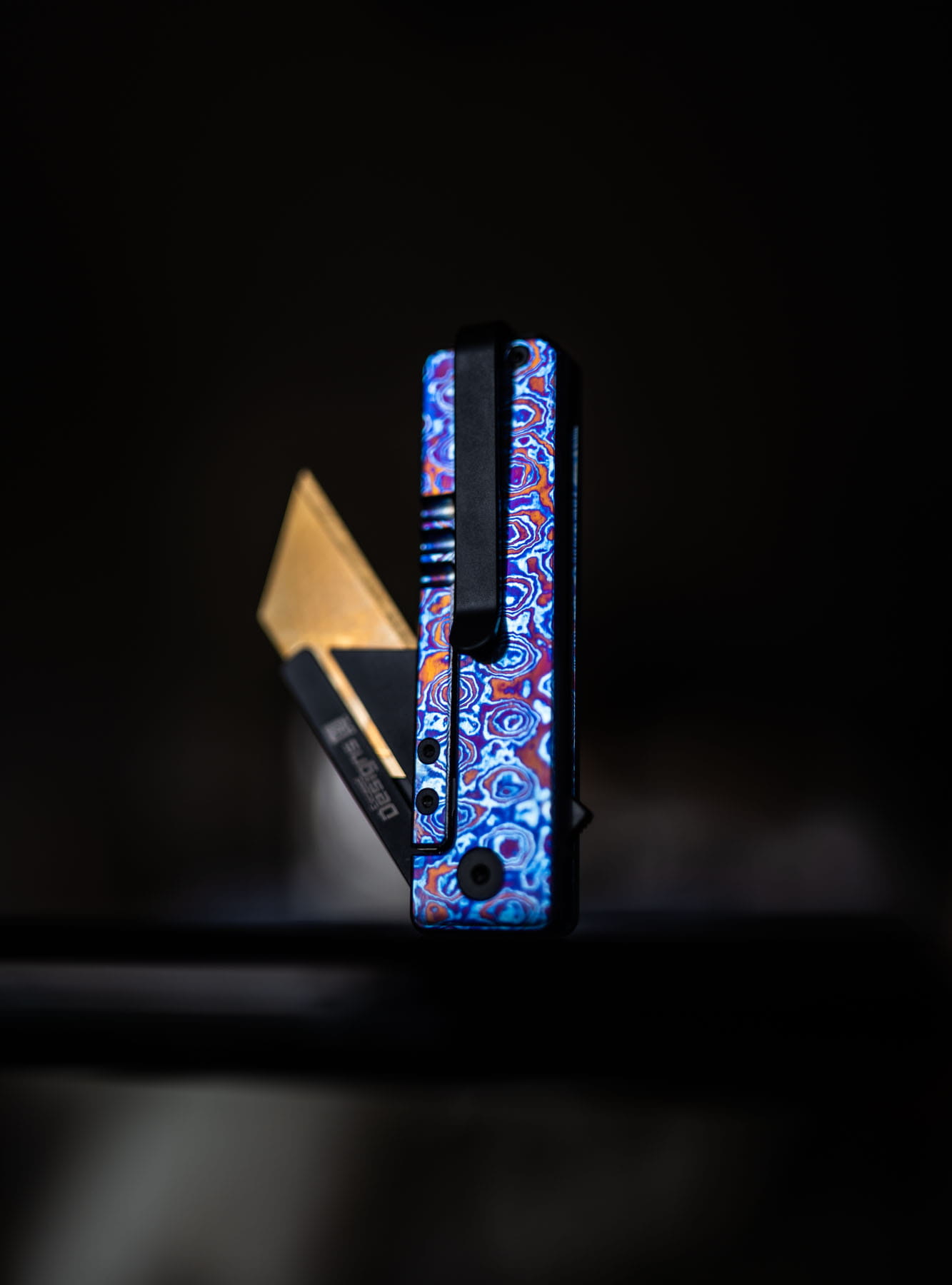 (SOLD OUT) TiRant® RAZOR V3 Utility Knife (Multi-Layered Forged Titanium) TiMascus Edition (LIMITED DROP MARCH 22, 2026 @ 12:00 PM PST) - Image 5
