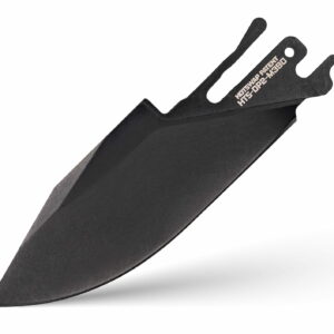 (DROPS 12:00 PM PST APR 19, 2026) TiRant ULTRA HotSwap™ Drop Point Blade Replacement (Jet-Black EXTRA THICK 2.5mm M390 Tempered HRC 62)