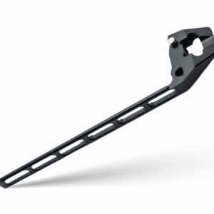 (DROP LIVE NOW) TiRant ULTRA Full-Length SKELETON MILLED 'Integral-Like' PRY BAR Backspacer (Jet-Black PVD 6AL-4V Titanium)