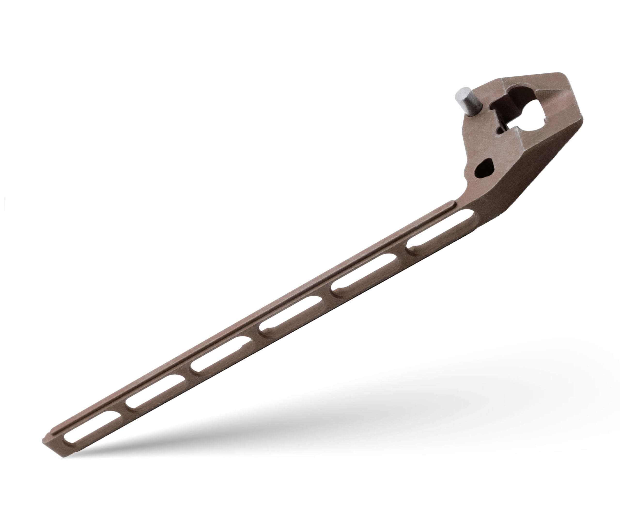 (DROP LIVE NOW) TiRant ULTRA Full-Length SKELETON MILLED 'Integral-Like' Back Spacer PRY BAR (Stonewashed or Color ANO 6AL-4V Titanium) - Image 11