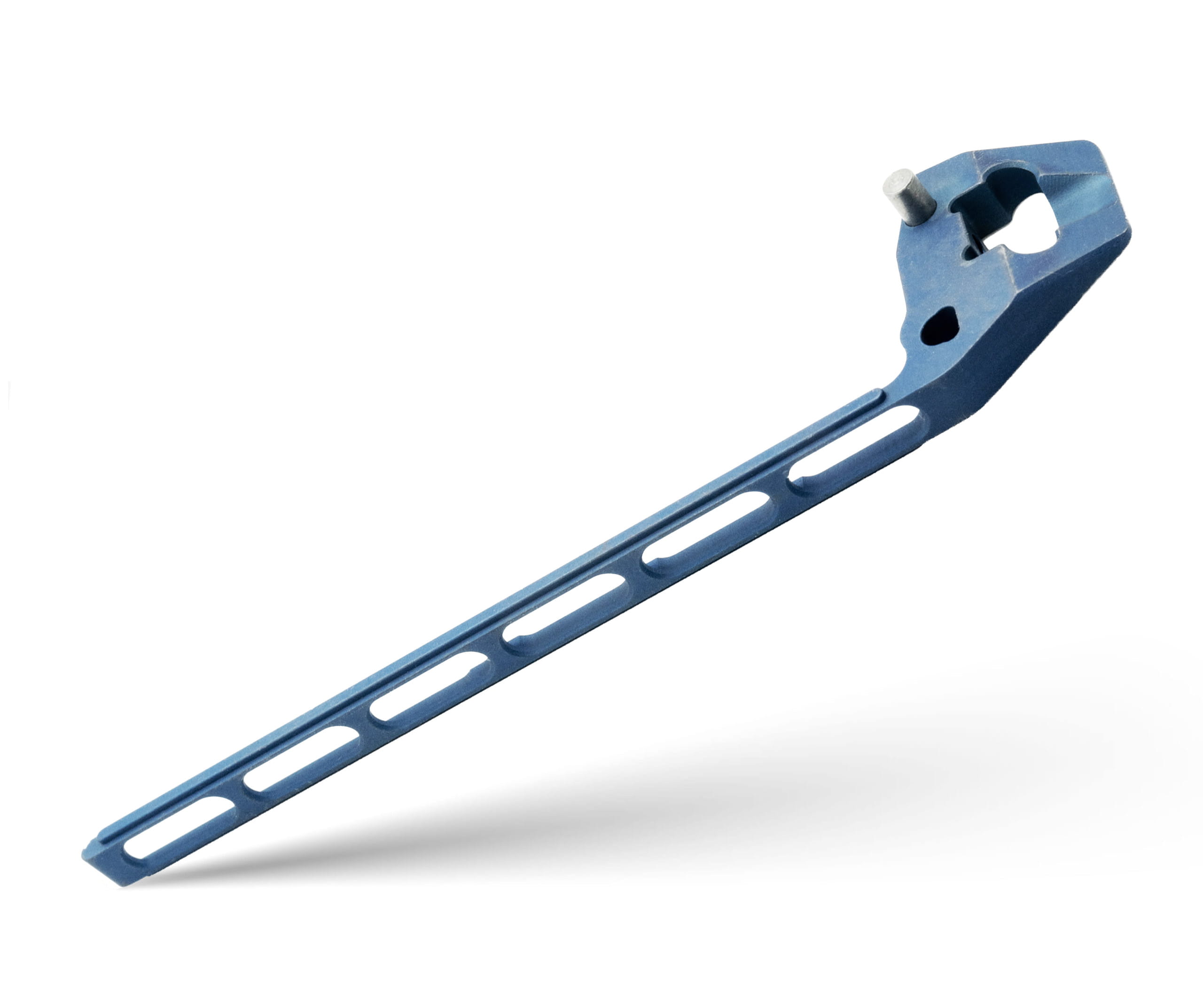 (DROP LIVE NOW) TiRant ULTRA Full-Length SKELETON MILLED 'Integral-Like' Back Spacer PRY BAR (Stonewashed or Color ANO 6AL-4V Titanium) - Image 12