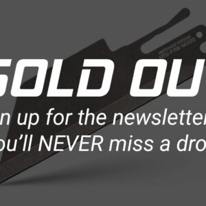 (SOLD OUT, NEXT DROP IN 60-90 DAYS) TiRant ULTRA HotSwap™ Full Length Razor Blade Replacement (Stonewashed 1.5mm Thick M390 Tempered HRC 62)