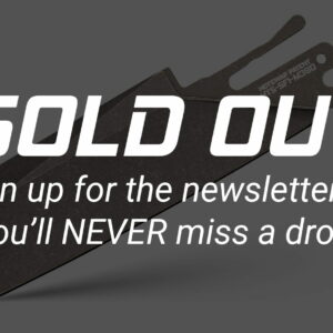 (SOLD OUT) TiRant ULTRA HotSwap™ Sheepsfoot Blade Replacement (Stonewashed EXTRA THICK 2.5mm M390 Tempered HRC 62)