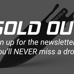 (SOLD OUT, NEXT DROP IN 60-90 DAYS) TiRant ULTRA HotSwap™ Drop Point Blade Replacement (Jet-Black EXTRA THICK 2.5mm M390 Tempered HRC 62)