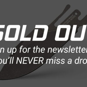 (SOLD OUT) TiRant ULTRA HotSwap™ Drop Point Blade Replacement (Stonewashed EXTRA THICK 2.5mm M390 Tempered HRC 62)