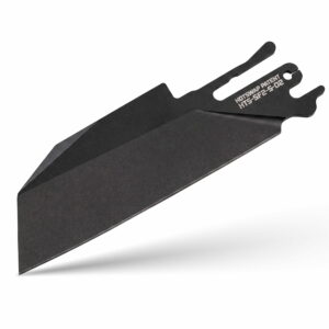 (DROPS 5.25.26 12:00 PM PST) TiRant ULTRA HotSwap™ 'Wharnie' Wharncliffe Blade Replacement (Jet-Black PVD D2 Tempered HRC 61+)
