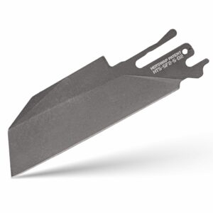 (DROPS 5.25.26 12:00 PM PST) TiRant ULTRA HotSwap™ 'Wharnie' Wharncliffe Blade Replacement (Stonewashed D2 Tempered HRC 61+)
