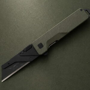LIMITED-DROP 12:00 PM PST - Dark OD-Green - TiRant® ULTRA (6AL-4V Titanium) RARE Micro-Slash Milled + Jet-Black Hardware