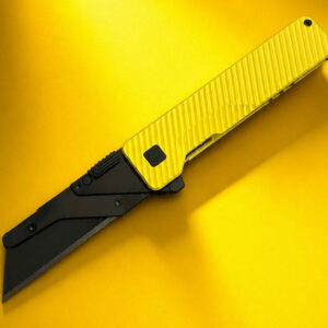 DROP LIVE NOW - HI-VIS YELLOW - TiRant® ULTRA (6AL-4V Titanium) DUAL Deep-Slash + Jet-Black Hardware