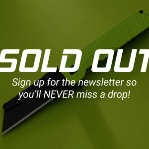 DROP SOLD OUT - HI-VIS GREEN Cerakote - TiRant® ULTRA (6AL-4V Titanium) DUAL Deep-Slash + Jet-Black Hardware