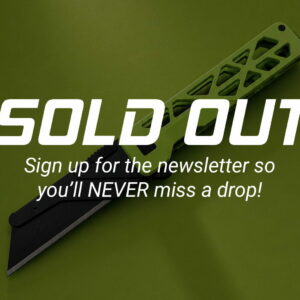 DROP SOLD OUT - HI-VIS GREEN Cerakote - TiRant® ULTRA (6AL-4V Titanium) Skeleton Milled + Jet-Black Hardware