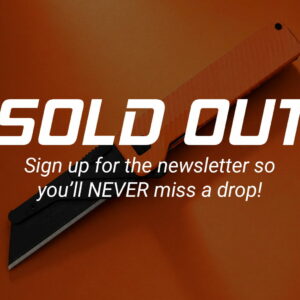 DROP SOLD OUT - HUNTER ORANGE Cerakote - TiRant® ULTRA (6AL-4V Titanium) DUAL Deep-Slash + Jet-Black Hardware