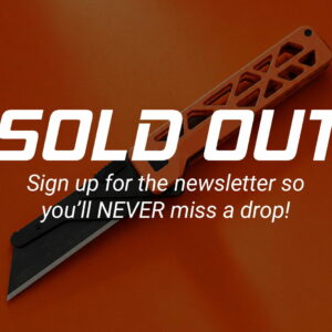 DROP SOLD OUT - HUNTER ORANGE Cerakote - TiRant® ULTRA (6AL-4V Titanium) Skeleton Milled + Jet-Black Hardware