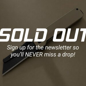 DROP SOLD OUT - FDE TAN Cerakote - TiRant® ULTRA (6AL-4V Titanium) DUAL Deep-Slash + Jet-Black Hardware