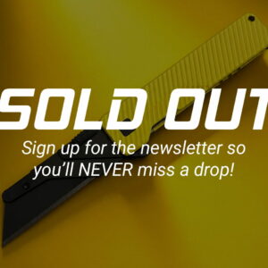 DROP SOLD OUT - HI-VIS YELLOW - TiRant® ULTRA (6AL-4V Titanium) DUAL Deep-Slash + Jet-Black Hardware