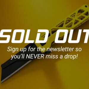 DROP SOLD OUT - HI-VIS YELLOW - TiRant® ULTRA (6AL-4V Titanium) Skeleton Milled + Jet-Black Hardware