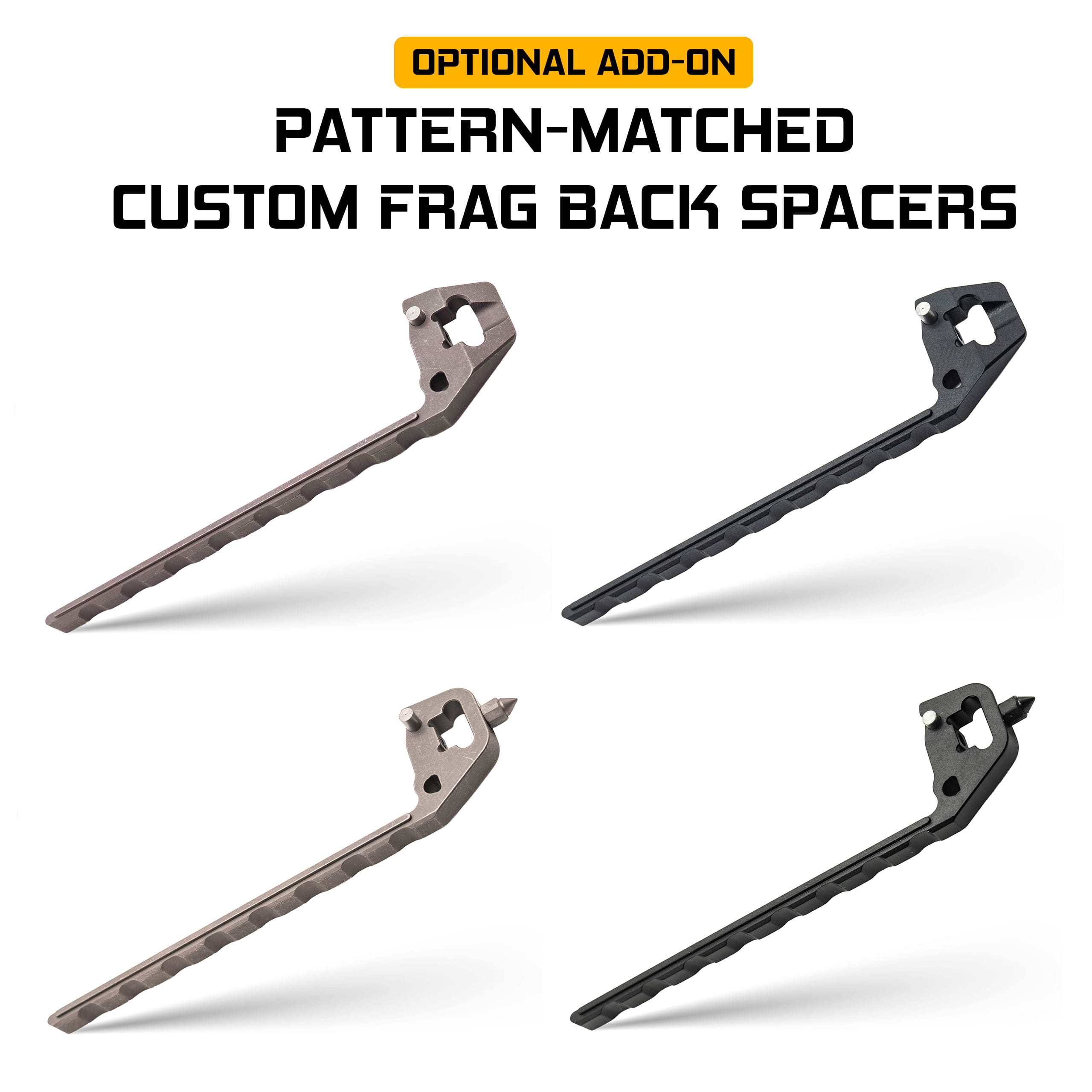 TiRant® ULTRA Utility Knife W/HotSwap™ Blade Replacements (Stonewashed 6AL-4V Titanium) FULL FRAG Milled W/Frag Pattern Matched 'Integral-like' Back Spacer - Image 4
