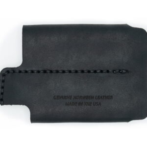 Exceed Designs FieldPro EDC Pocket Organizer (Black - 100% USA MADE Genuine Horween Dublin Leather) - No Thanks, I don't need a belt loop (No belt loop added)
