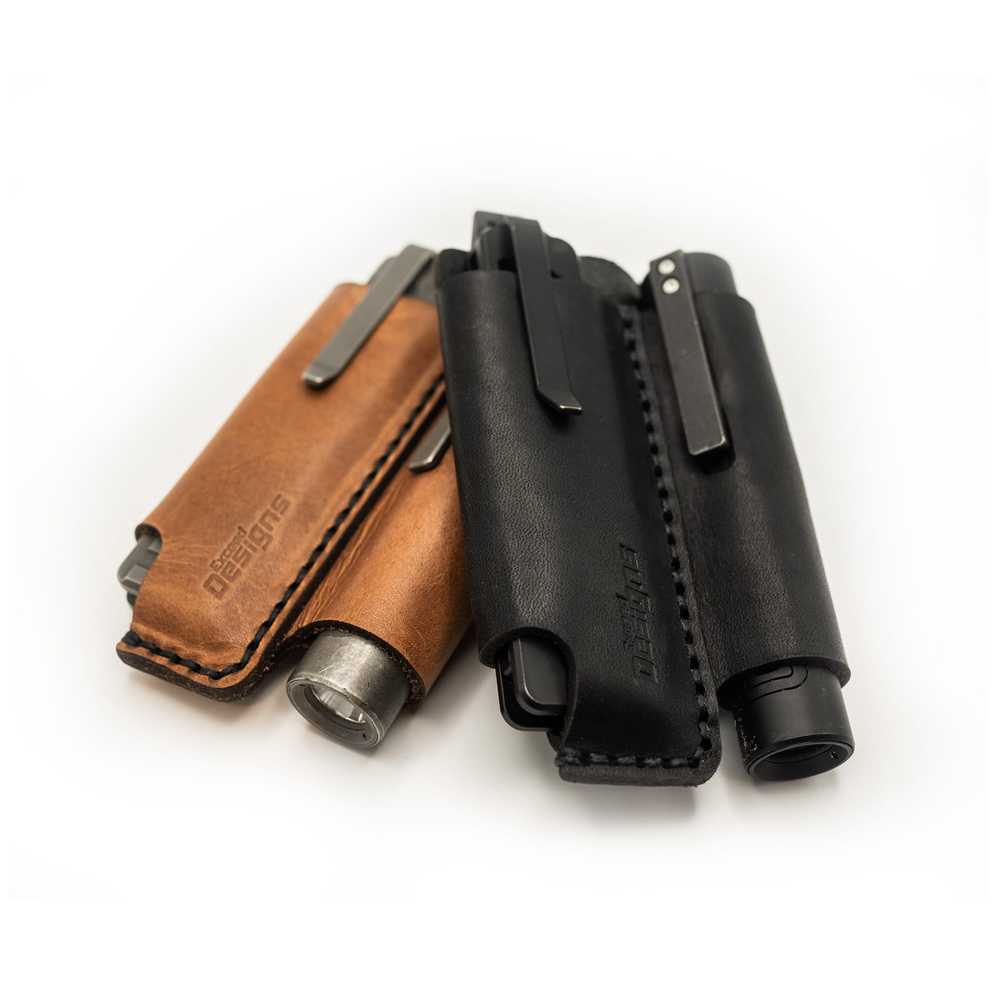 Exceed Designs FieldPro EDC Pocket Organizer (Black - 100% USA MADE Genuine Horween Dublin Leather) - Image 15
