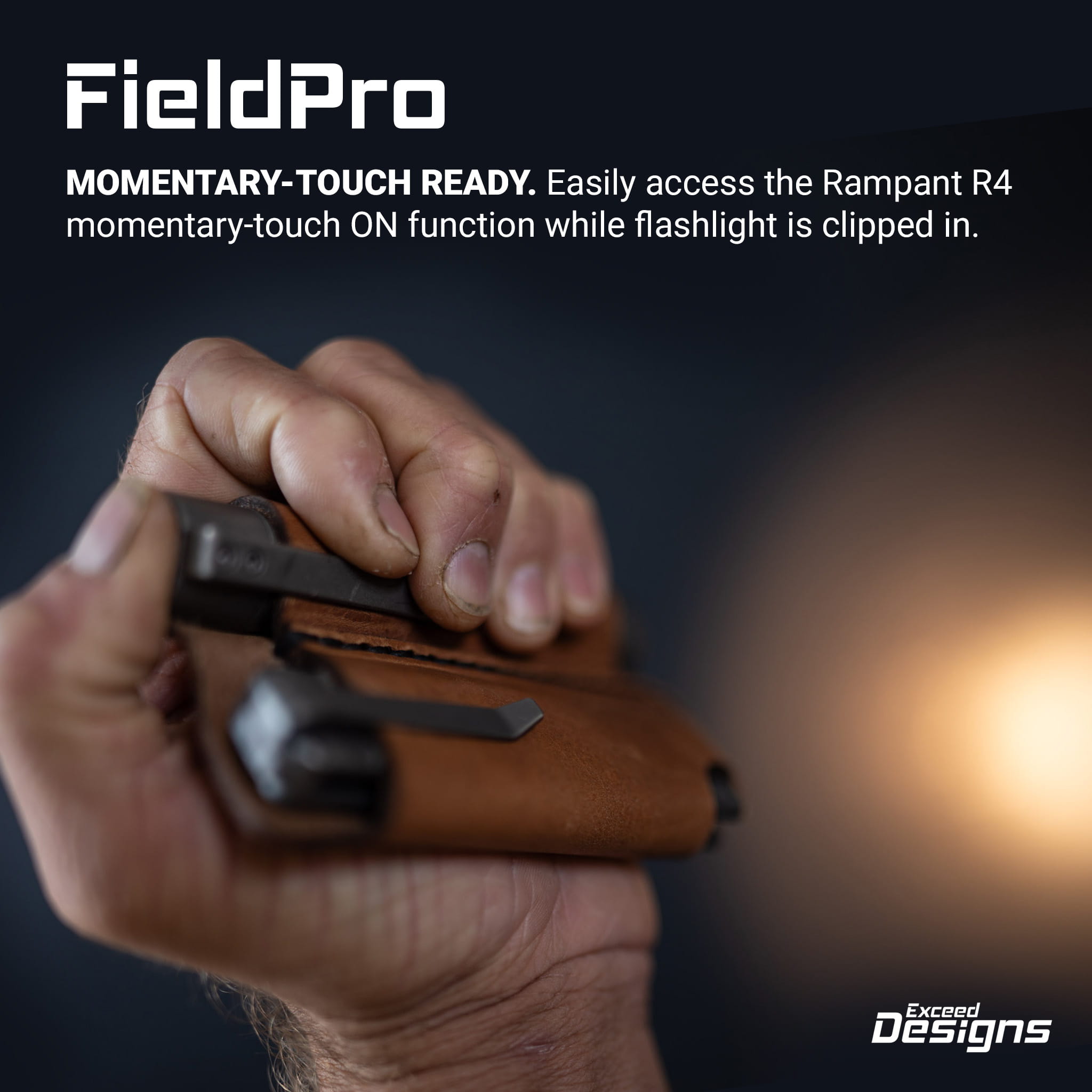 Exceed Designs FieldPro EDC Pocket Organizer (Black - 100% USA MADE Genuine Horween Dublin Leather) - Image 9