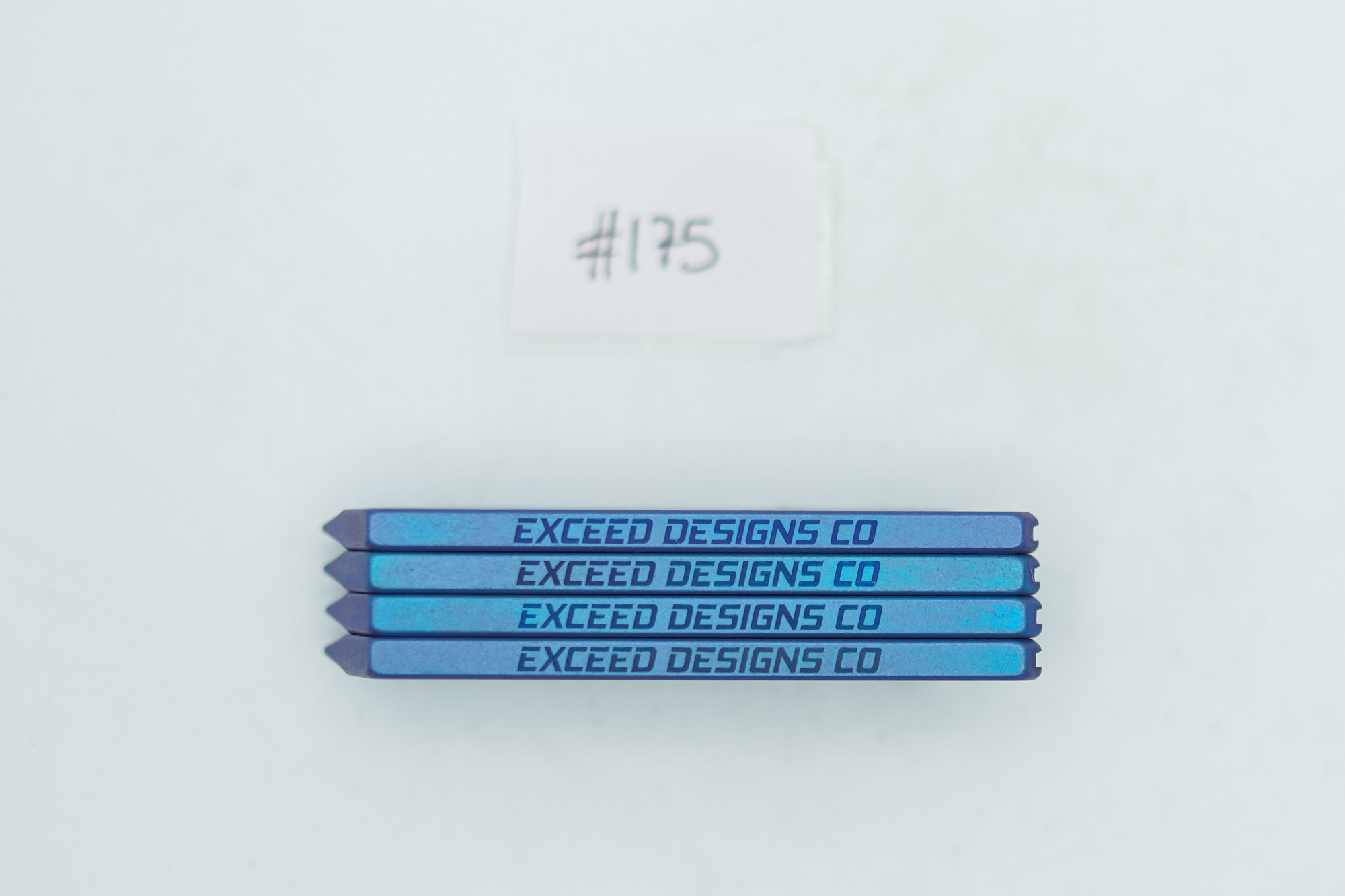 BUILD #175 (4 Available Until SOLD OUT) Condition 9/10 — RARE V1 TiRant RAZOR-M + Custom Blue Electro-ANO - Minor Blemish, Batch from 2022 - NO Planned Remakes Ever! (Each order = 1 QTY V1 Razor-M) - Image 4