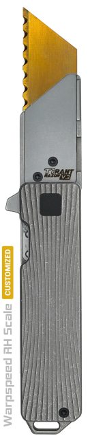Warpspeed-milled-pattern-utility-knife-black-screws-gold-blade-min
